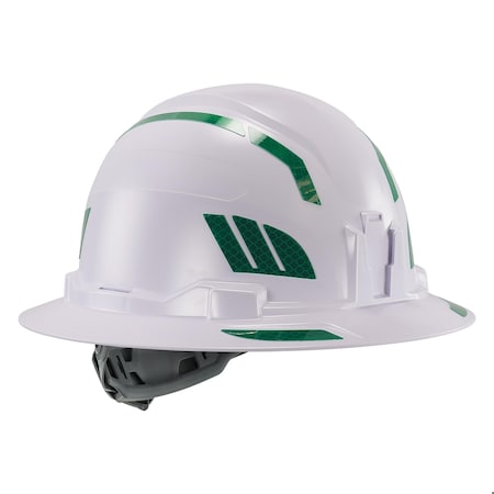 Ergodyne Reflective Hard Hat with Safety Helmet Sticker Kit, Green 8961
